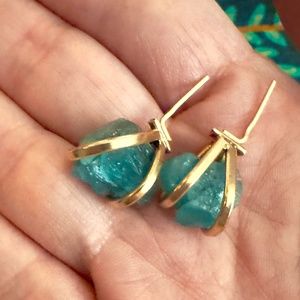 Apatite gemstone earrings